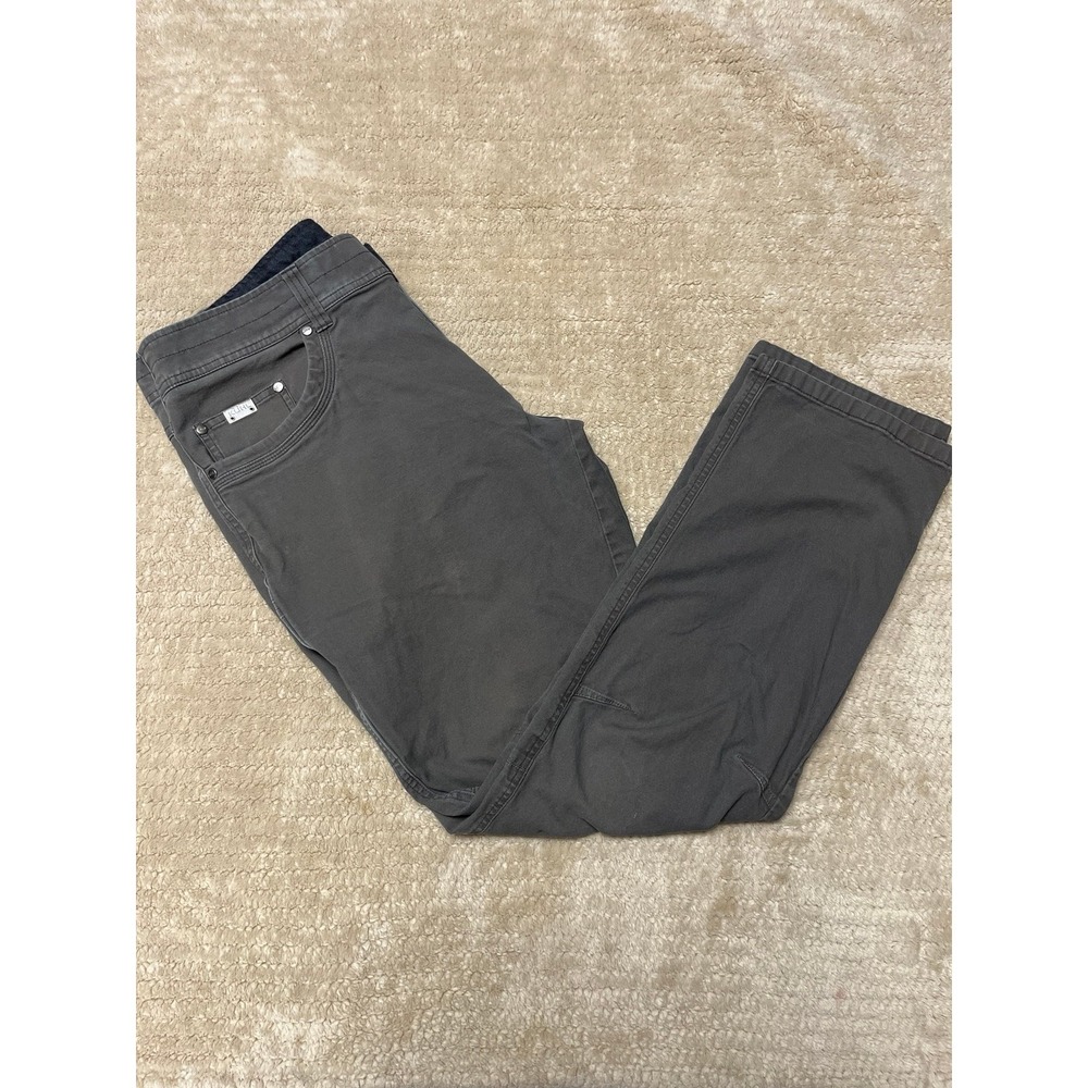 KÜHL men's gray outdoor hiking pants in a vintage patina dye size 36x32